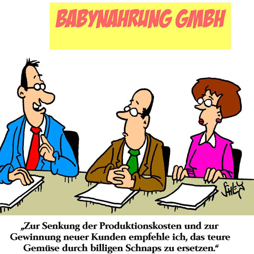 Cartoon: Kostensenkung 1