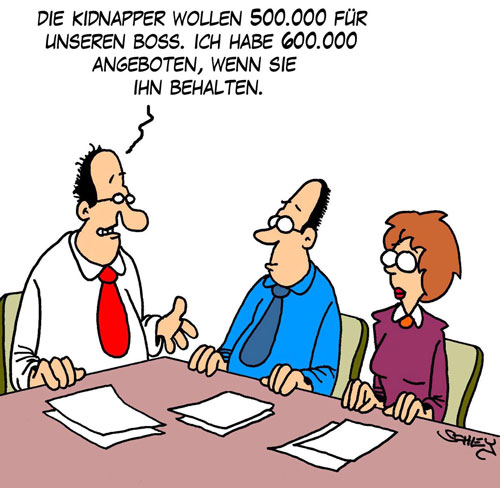 Cartoon: Lösegeld 1
