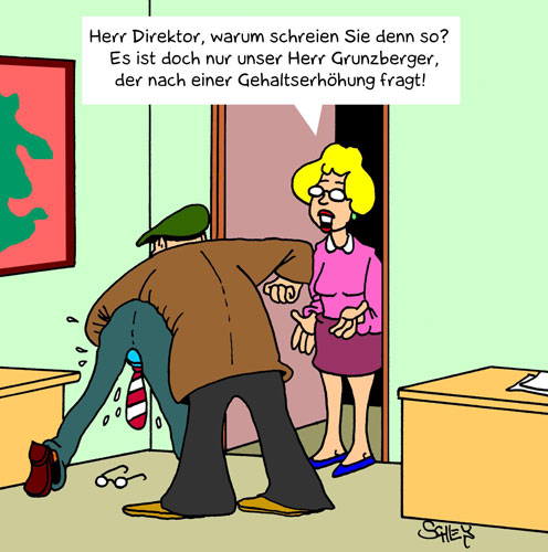 Cartoon: Gehaltserhöhung 1