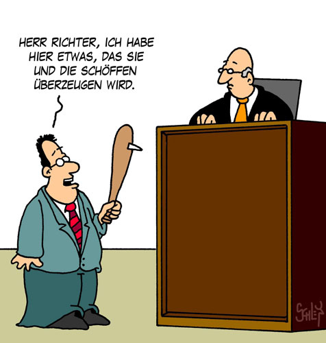 Cartoon: Überzeugen 1