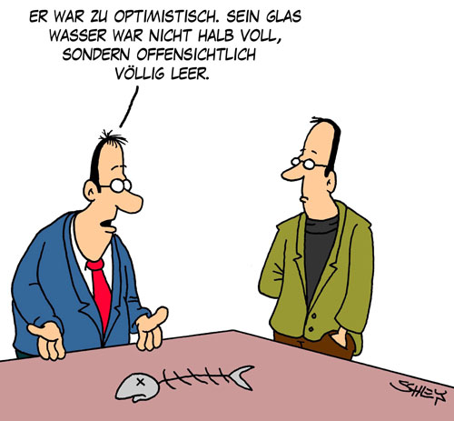 Cartoon: Optimistisch 1