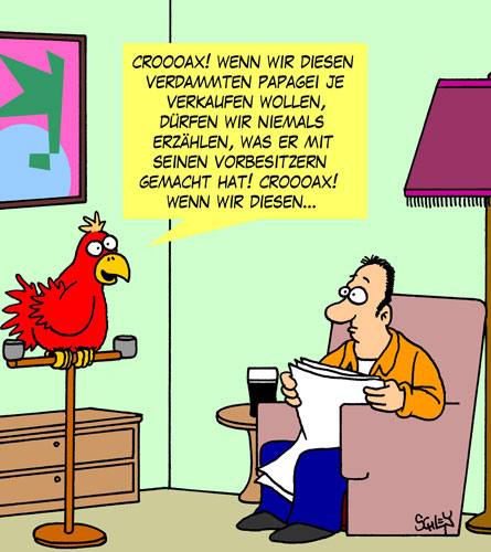 Cartoon: Papagei 1