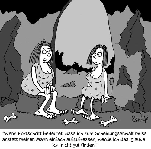 Cartoon: Fortschritt 1