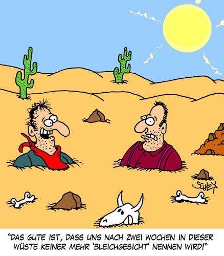 Cartoon: Bleichgesichter 1