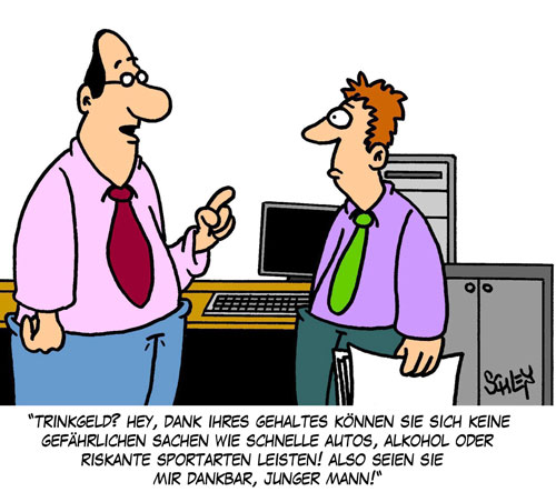 Cartoon: Trinkgeld 1