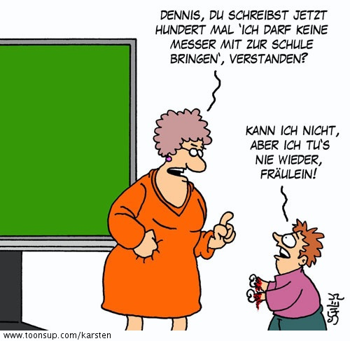 Cartoon: Schule 1