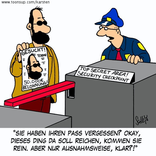 Cartoon: Mit Sicherheit 1
