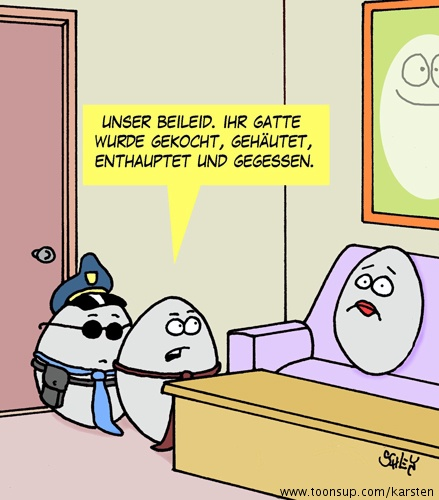 Cartoon: Beileid 1