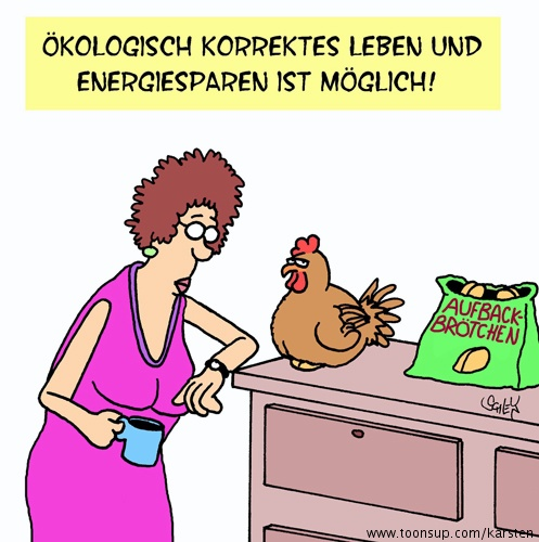 Cartoon: Ökologisch korrekt! 1