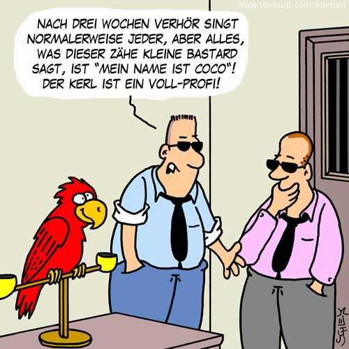 Cartoon: Verhör 1