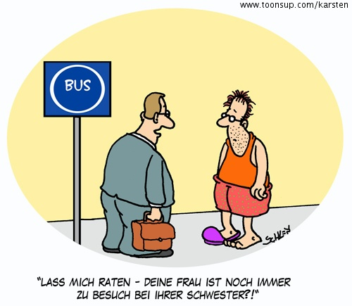 Cartoon: Besuch 1