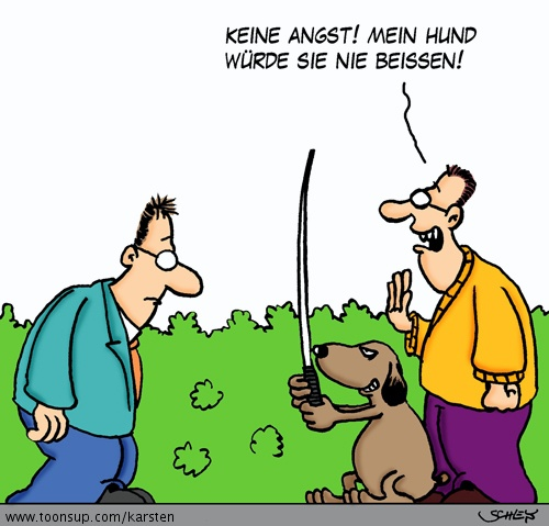 Cartoon: Beissen 1