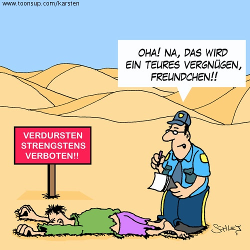Cartoon: DAS wird teuer! 1