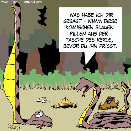 Cartoon: Schlangen 1