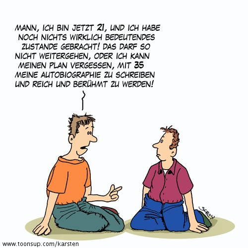 Cartoon: Bedeutsam 1