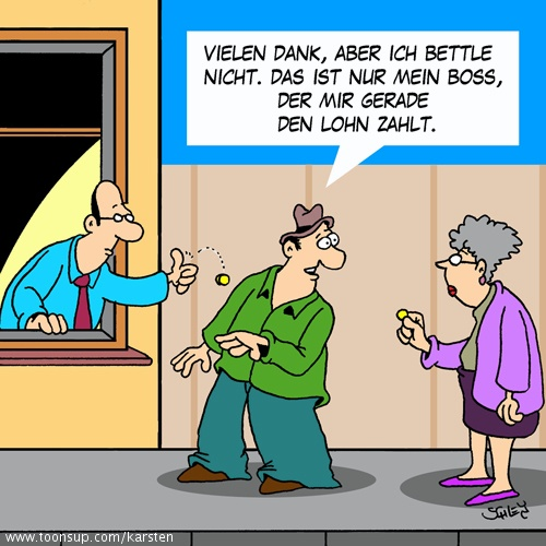 Cartoon: Zahltag! 1