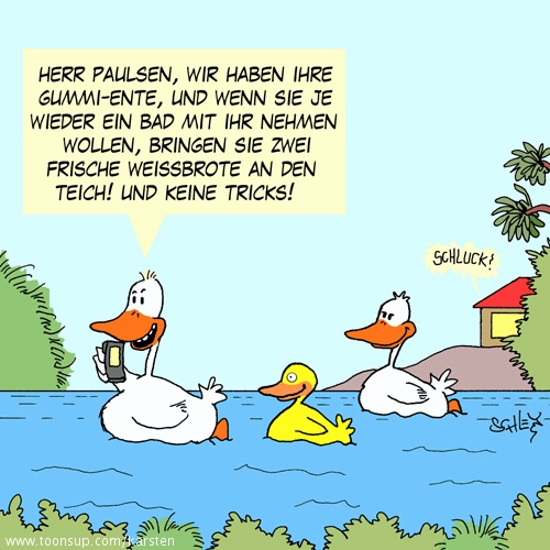 Cartoon: Kriminelle Enten! 1