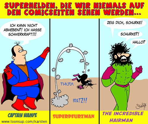 Cartoon: Superhelden 1