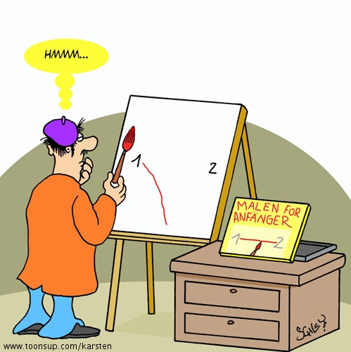 Cartoon: Anfänger 1