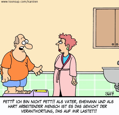 Cartoon: ICH BIN NICHT FETT!! 1