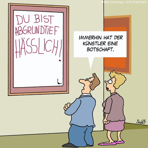 Cartoon: Eine Botschaft 1