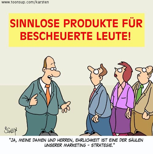 Cartoon: Ehrlich währt am Längsten! 1