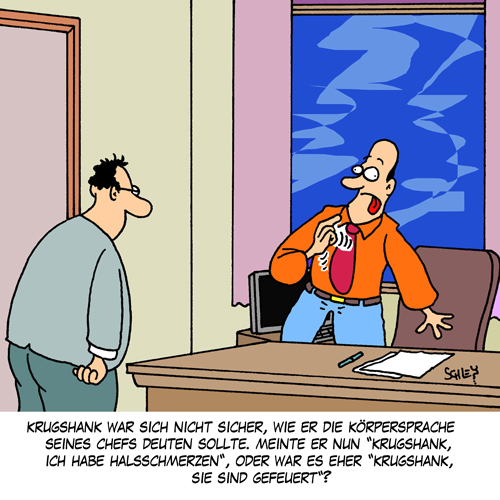 Cartoon: Was will er damit sagen?? 1