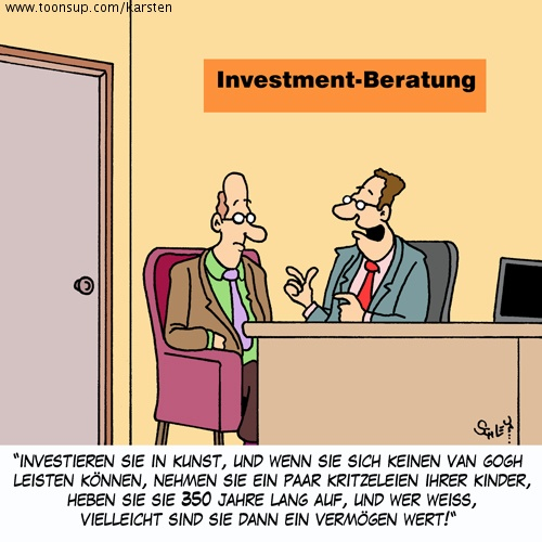 Cartoon: Todsichere Geldanlage!! 1