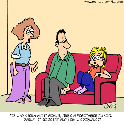 Cartoon: Vegetarier 1