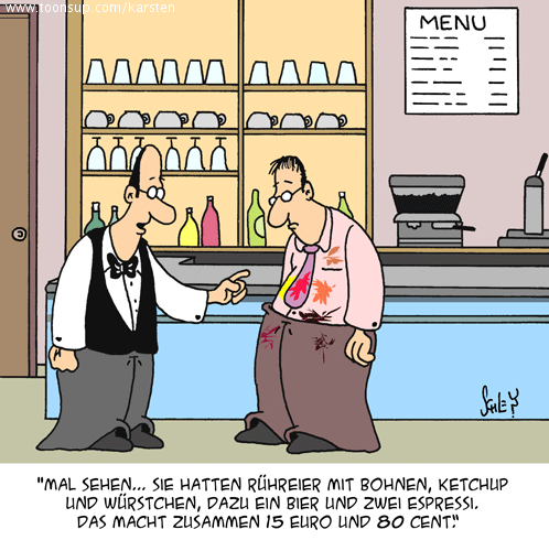 Cartoon: Die Abrechnung... 1