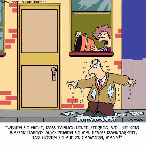 Cartoon: Undank ist der Welt Lohn. 1