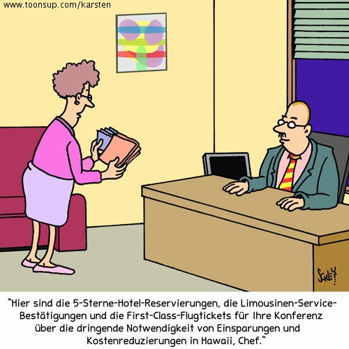 Cartoon: Sparen um jeden Preis! 1