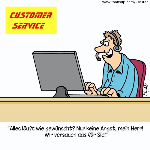 Cartoon: DAS ist Service!! 1