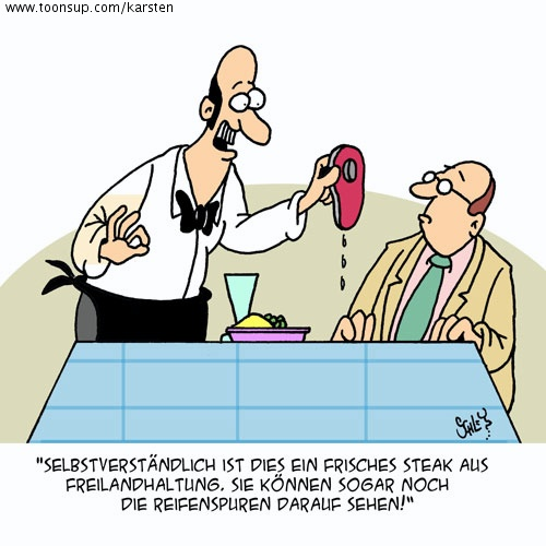 Cartoon: Freiland-Haltung 1
