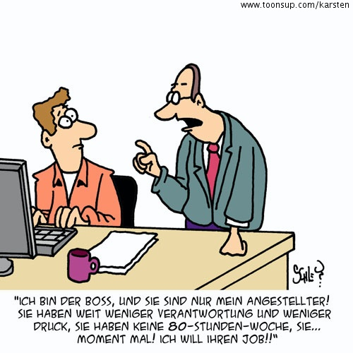 Cartoon: Nur ein Angestellter... 1
