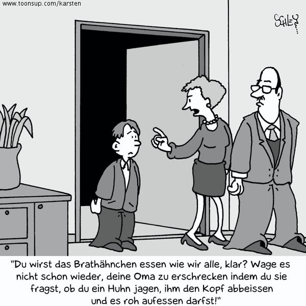 Cartoon: Gutes Benehmen 1