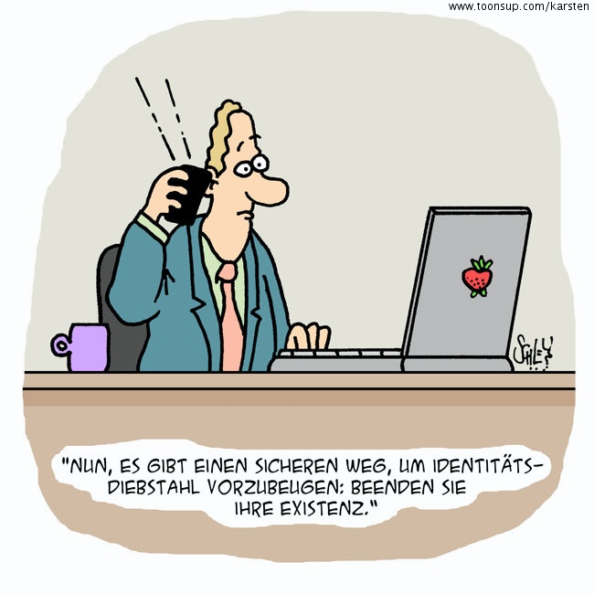 Cartoon: Dem Diebstahl keine Chance! 1