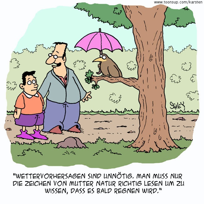 Cartoon: Achtet auf Mutter Natur!! 1