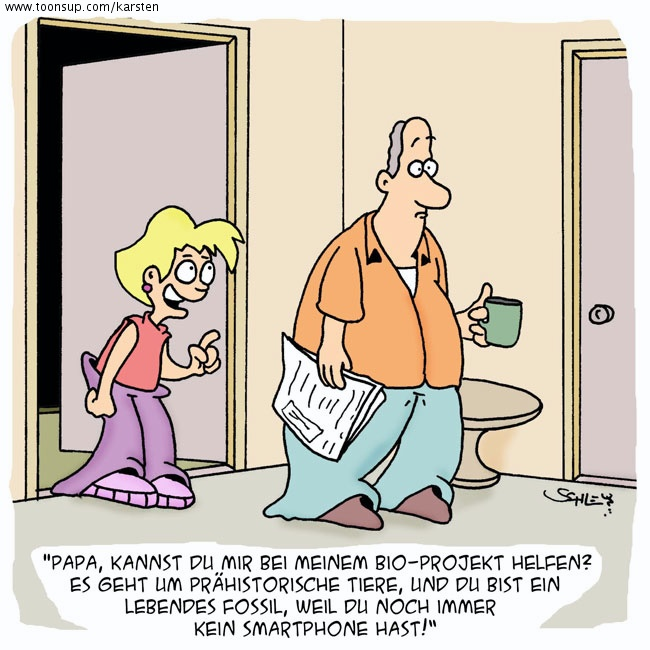 Cartoon: Papa hilft doch immer! 1