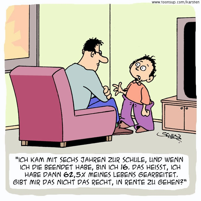 Cartoon: Nach der Schule... 1