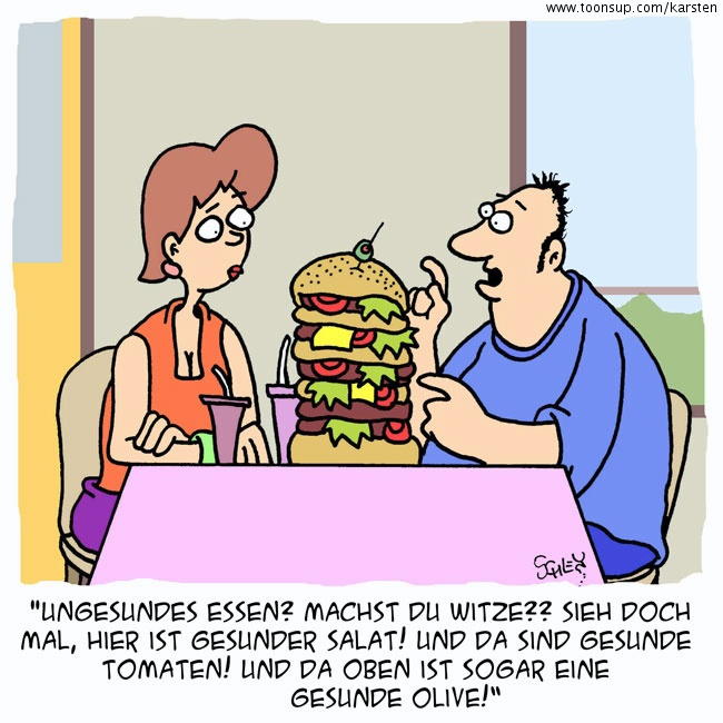 Cartoon: Gesunde Ernährung 1