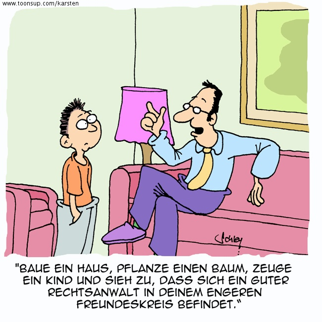 Cartoon: Sieh zu! 1