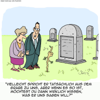 Auf dem Friedhof...