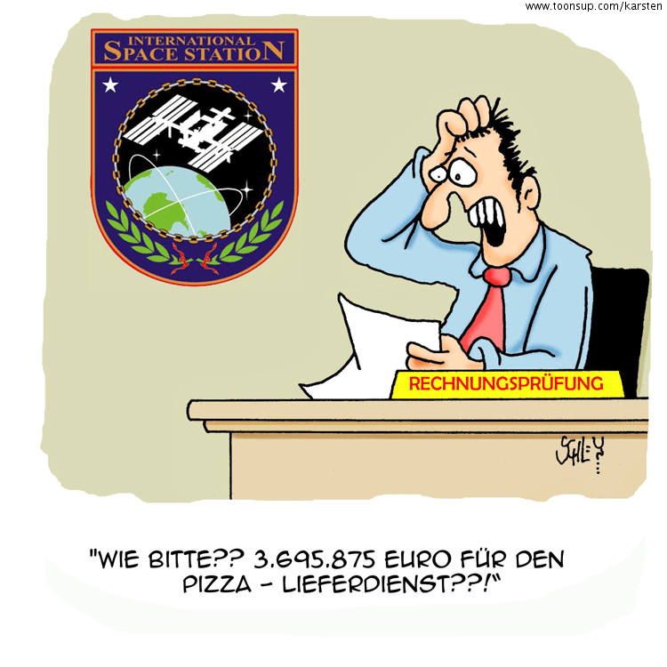 Cartoon: Das Weltall - unendliche Weiten... 1