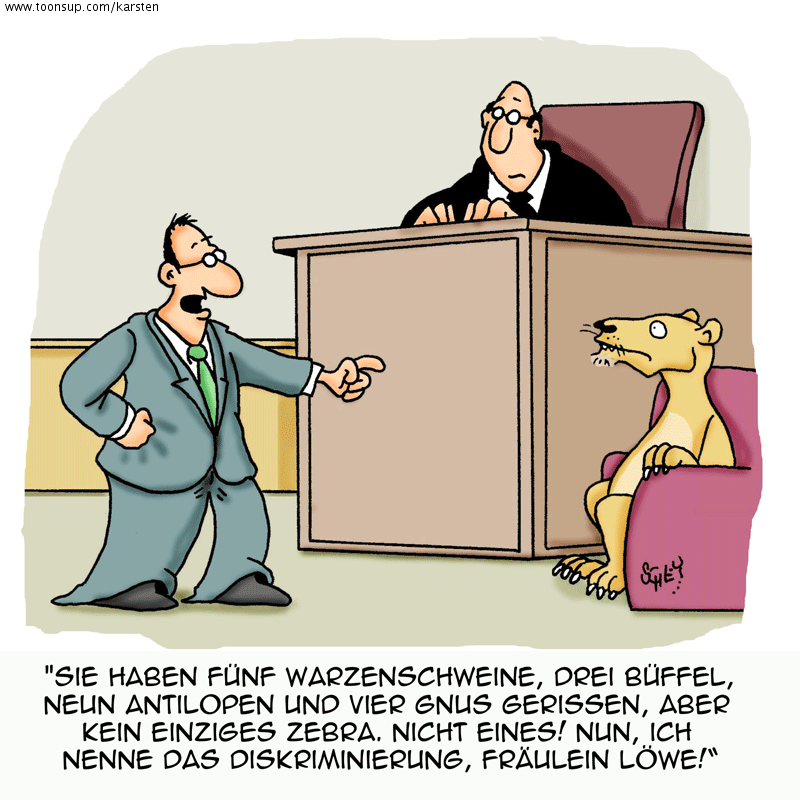 Cartoon: Diskriminierung!! 1
