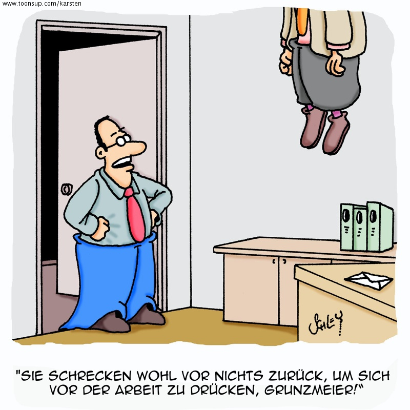 Cartoon: Drückeberger!! 1
