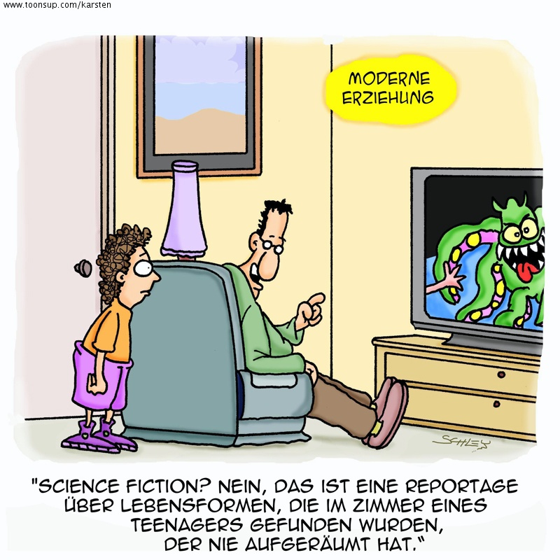 Cartoon: Moderne Erziehung 1