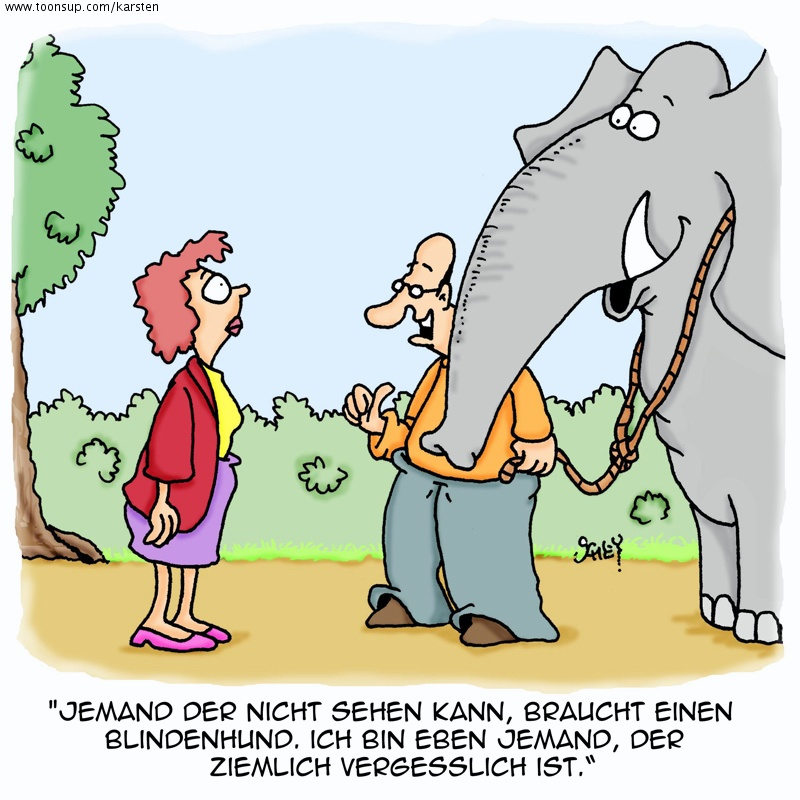 Cartoon: Blindenhund 1