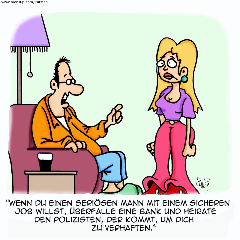 Cartoon: Seriöser Typ 1