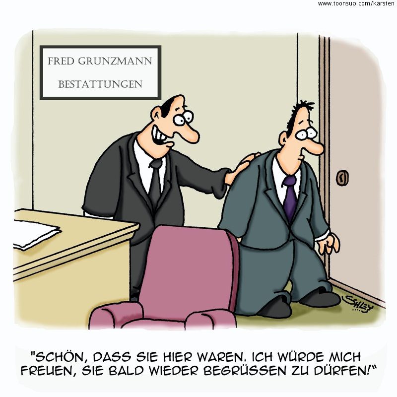 Cartoon: Wiedersehen 1